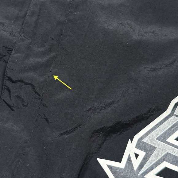 Mitchell & Ness San Antonio Spurs Hardwood Classics Windbreaker Jacket Mens 5XLB - Picture 7 of 13